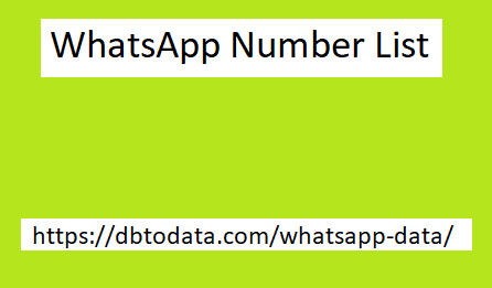 WhatsApp Number List