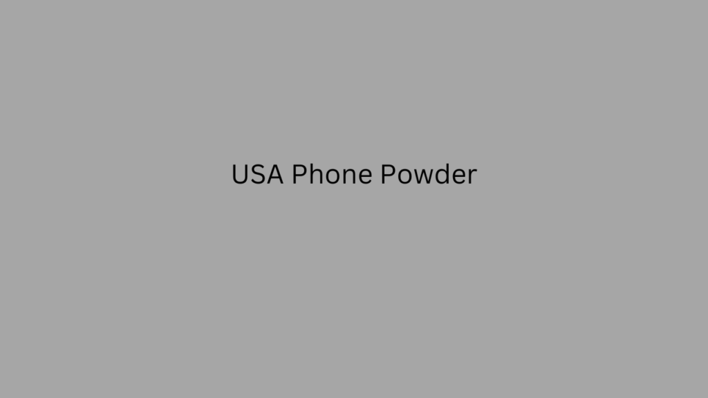 USA Phone Powder